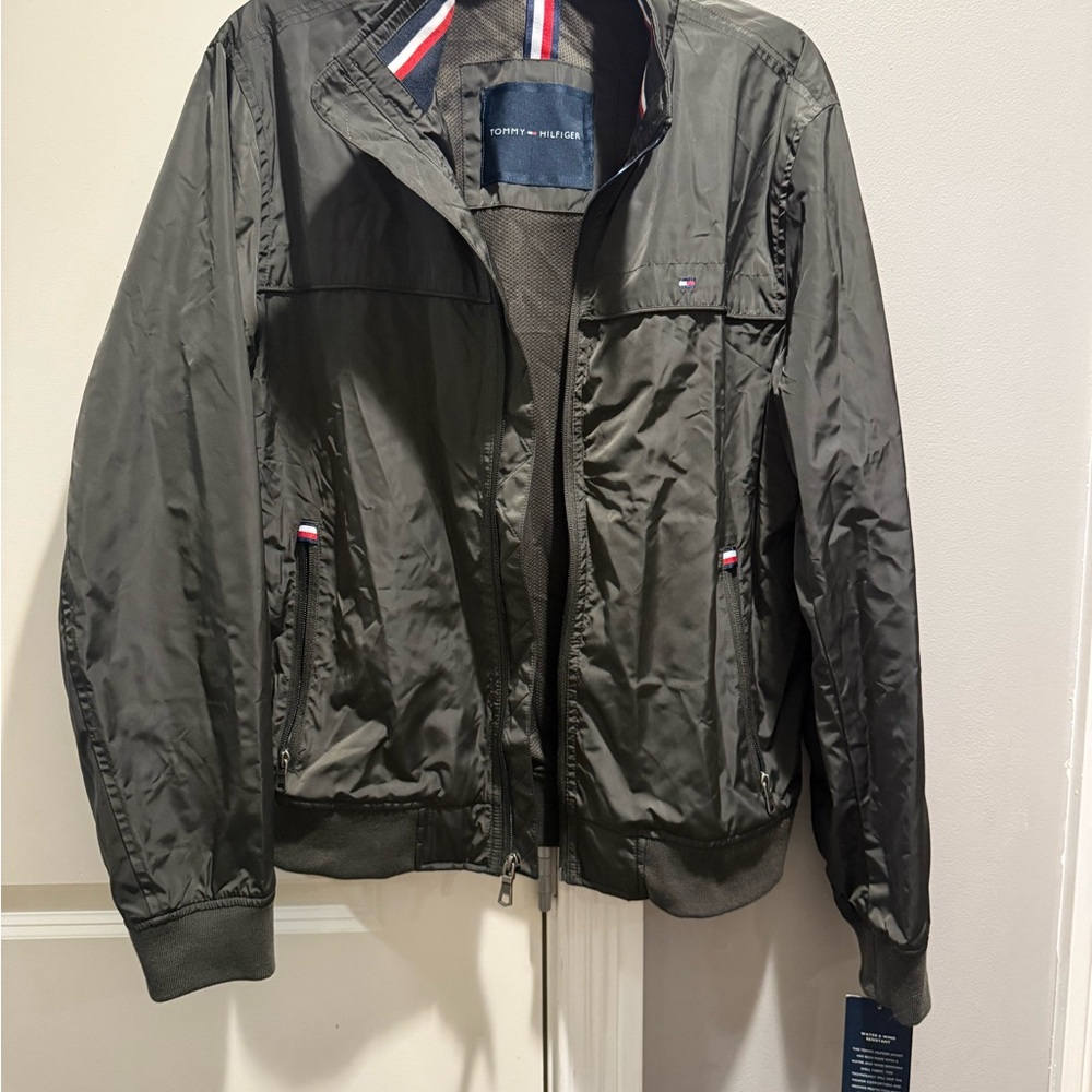 Tommy Hilfiger Men's Dark Green Windbreaker